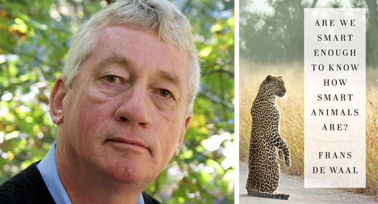 Author, Frans De Waal and his book, Are We Smart Enough to Know How Smart Animals Are?