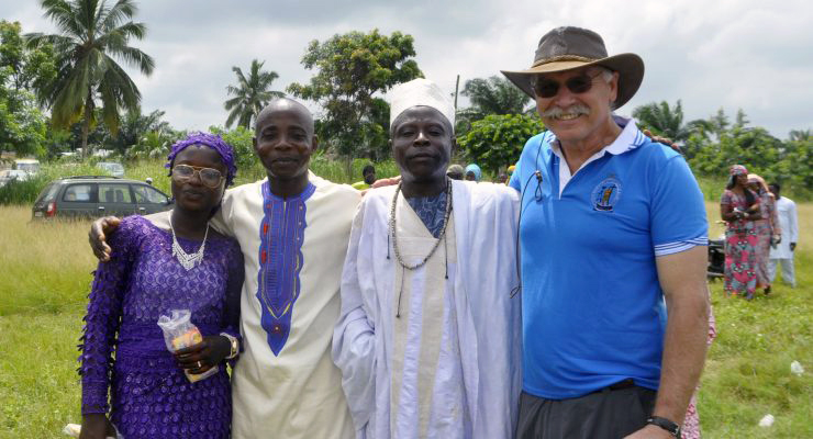 Photo: Professor Romel Mackelprang in Ghana