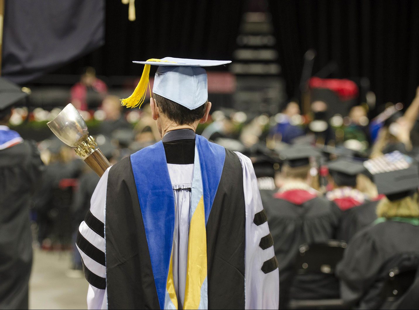 Photo: Professor Grant Smith at commencement